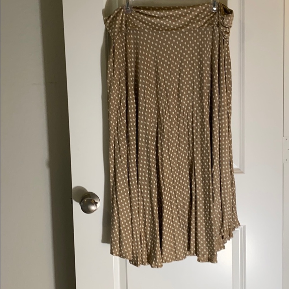 EUC Ann Taylor polka dot circular skirt